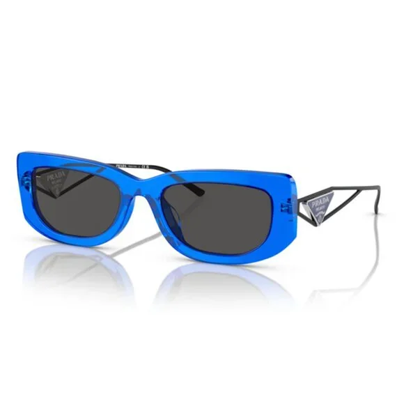NEW PRADA WOMEN BLUE SUNGLASSES PRADA - Picture 1 of 4